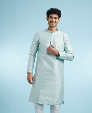 Diwas Men Light Blue Elegance Kurta Pajama Set