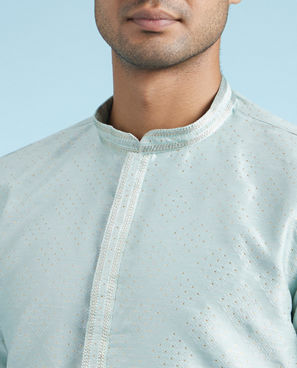 Diwas Men Light Blue Elegance Kurta Pajama Set