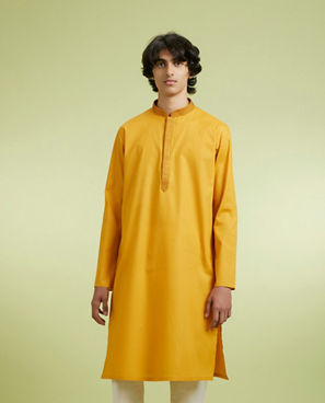 Diwas Men Mustard Delight Kurta Pajama