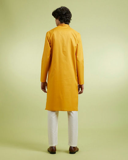 Diwas Men Mustard Delight Kurta Pajama