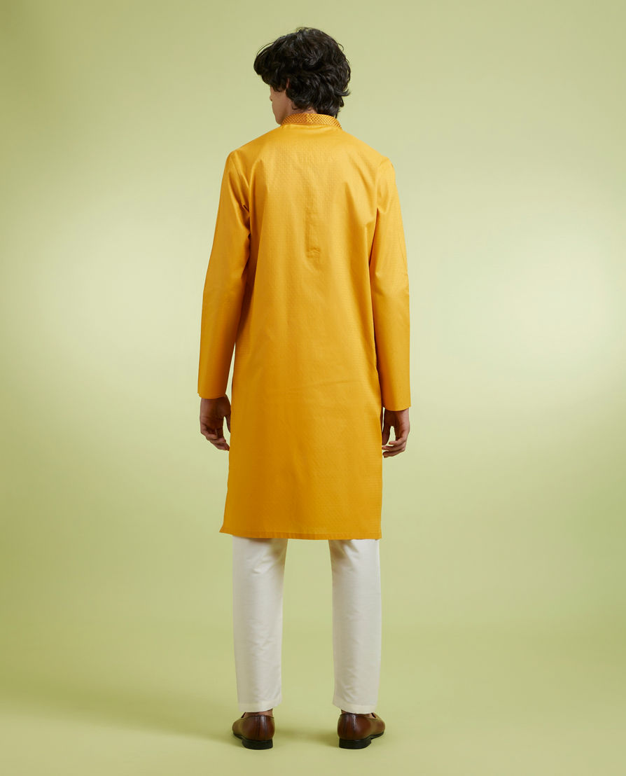 Diwas Men Mustard Delight Kurta Pajama