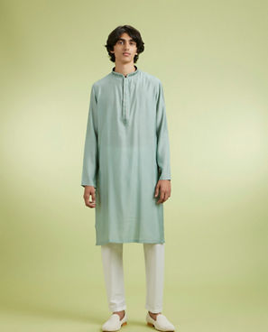Diwas Men Elegant Green Kurta Pajama