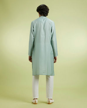 Diwas Men Elegant Green Kurta Pajama