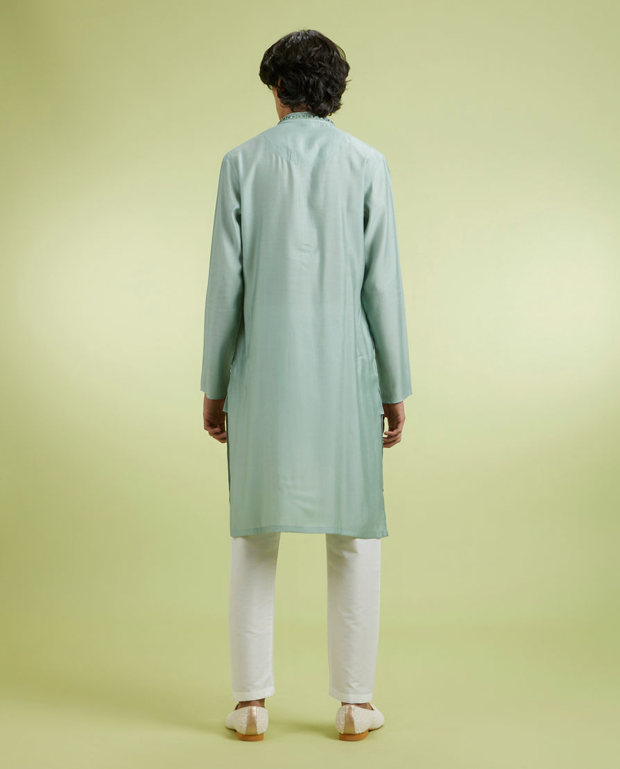 Diwas Men Elegant Green Kurta Pajama