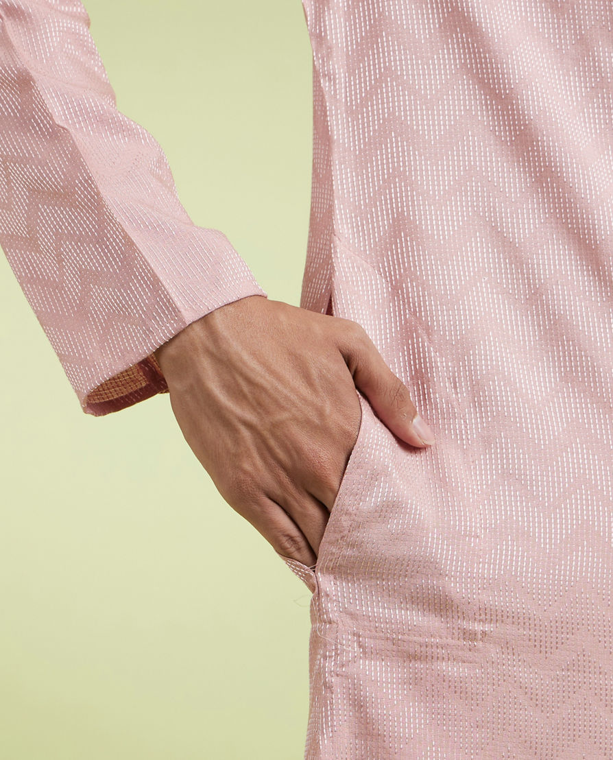 Diwas Men Peach Elegance Kurta Pajama