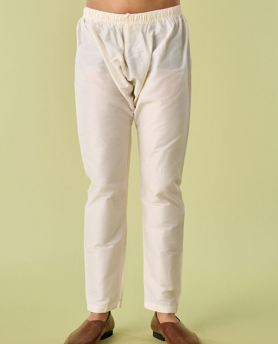 Diwas Men Elegant Beige Kurta Pajama