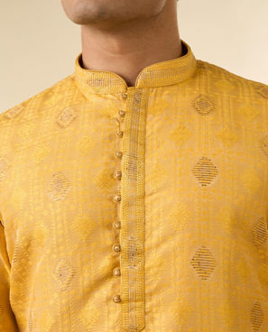 Diwas Men Mustard Radiance Kurta Pajama