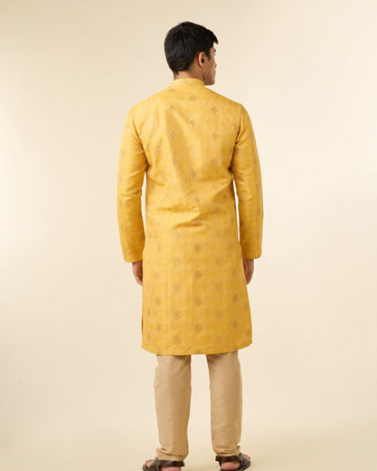 Diwas Men Mustard Radiance Kurta Pajama