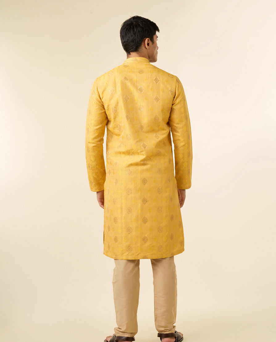 Diwas Men Mustard Radiance Kurta Pajama