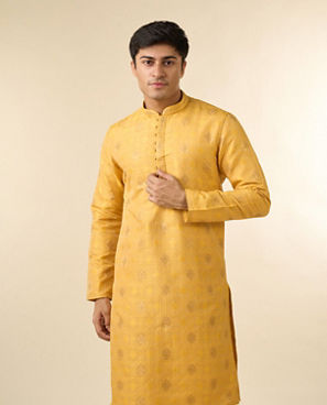 Diwas Men Mustard Radiance Kurta Pajama