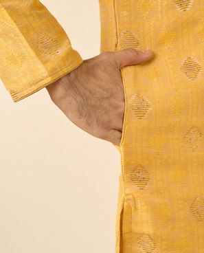 Diwas Men Mustard Radiance Kurta Pajama