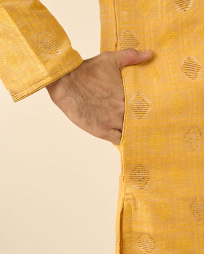 Diwas Men Mustard Radiance Kurta Pajama