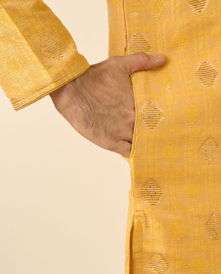 Diwas Men Mustard Radiance Kurta Pajama