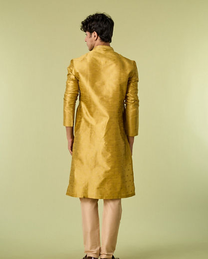 Diwas Men Mehndi Green Kurta Pajama