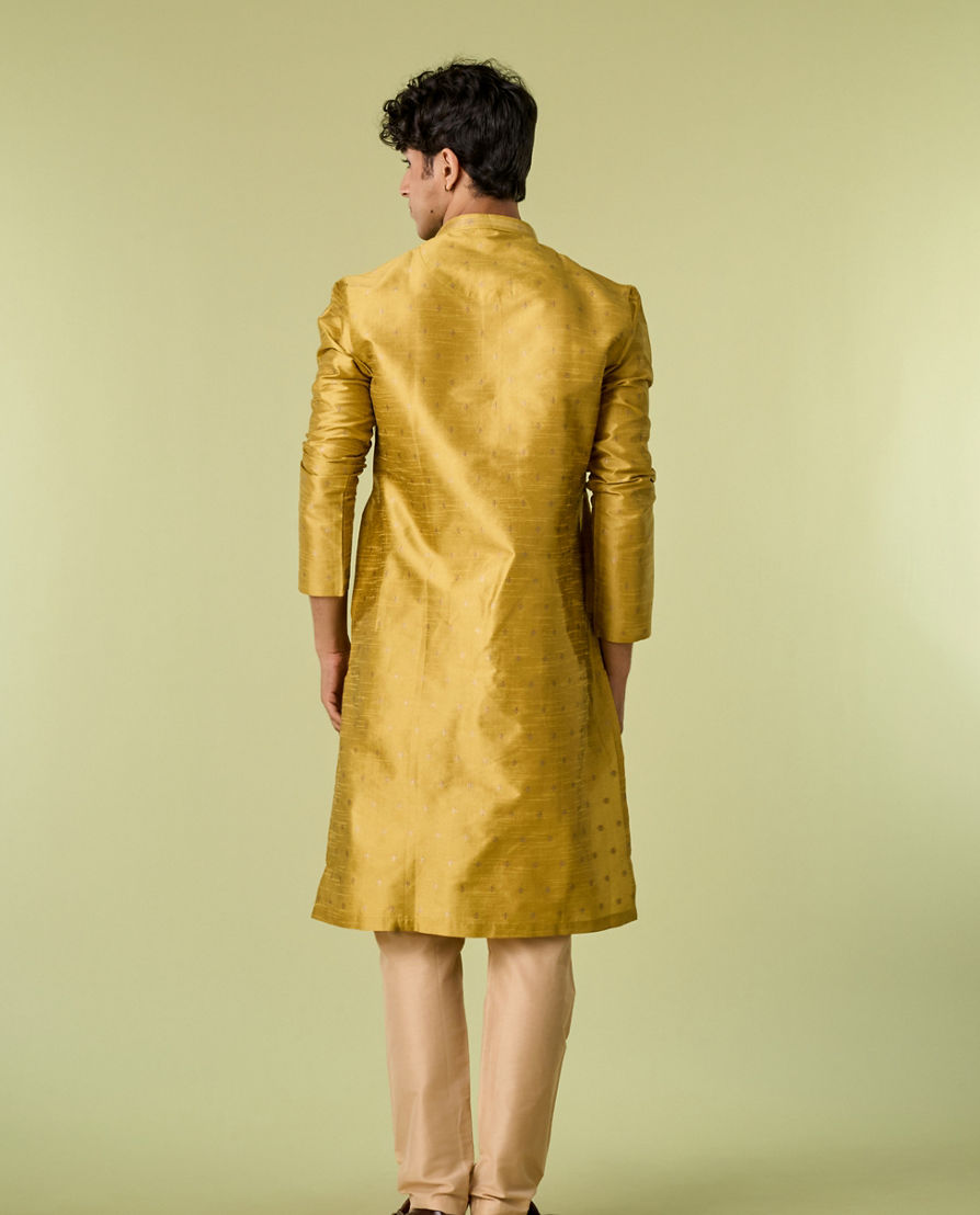 Diwas Men Mehndi Green Kurta Pajama