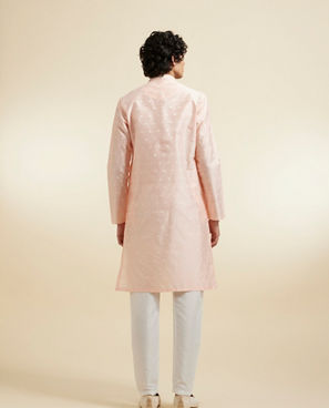 Diwas Men Elegant Pink Kurta Pajama Ensemble