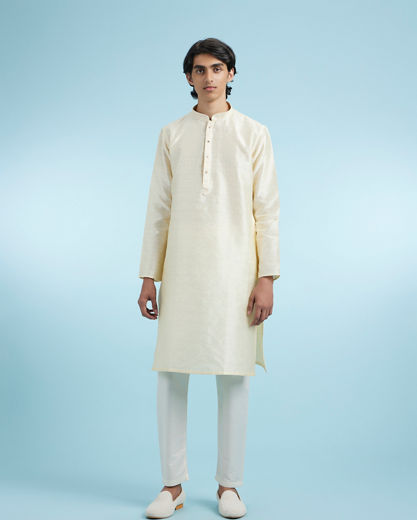 Diwas Men Cream Allure Kurta Pajama