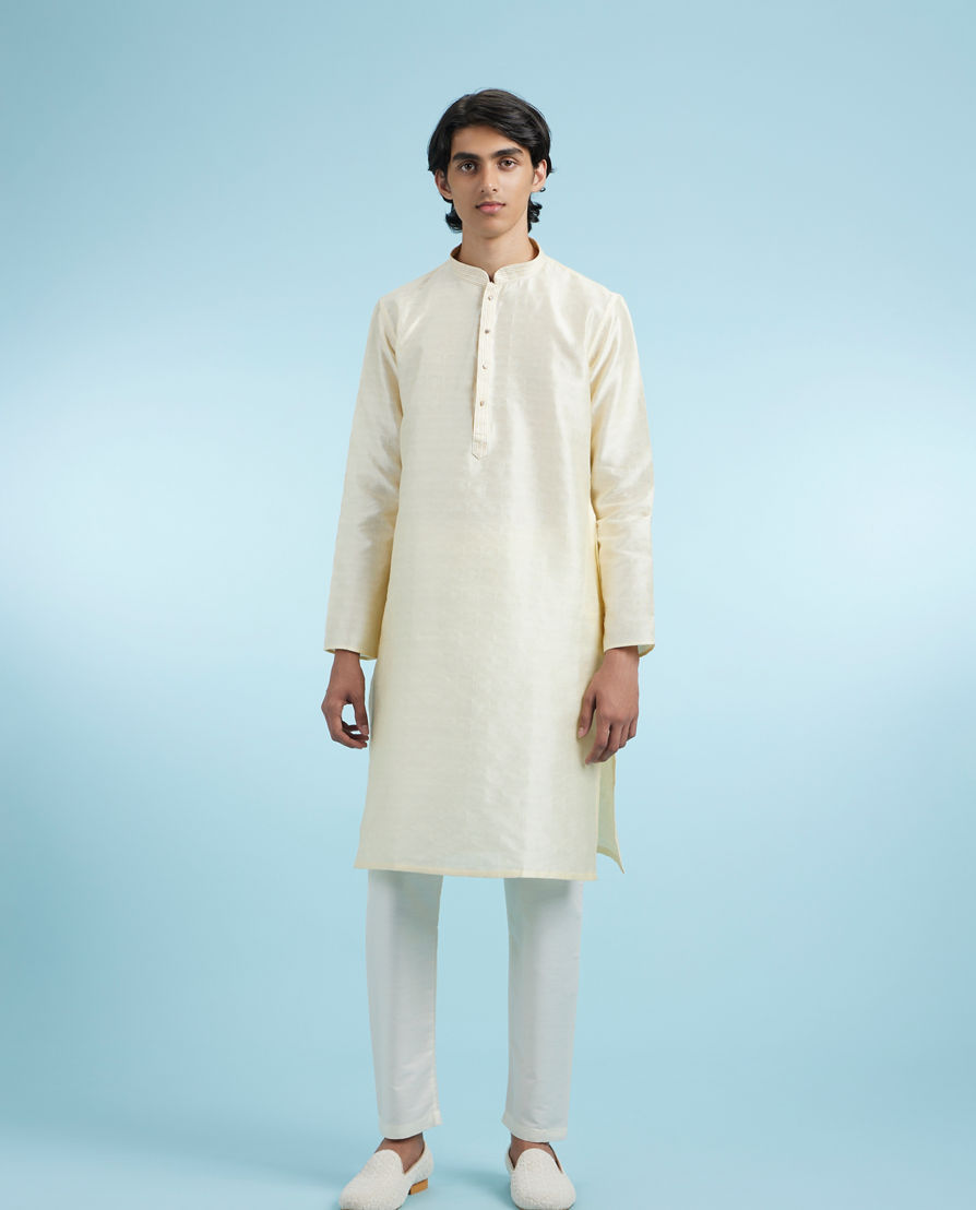 Diwas Men Cream Allure Kurta Pajama