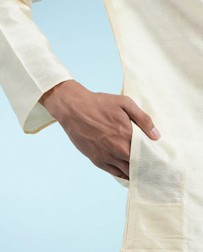 Diwas Men Cream Allure Kurta Pajama