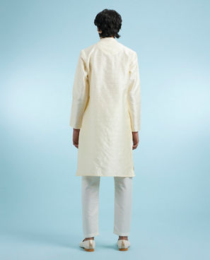 Diwas Men Cream Allure Kurta Pajama
