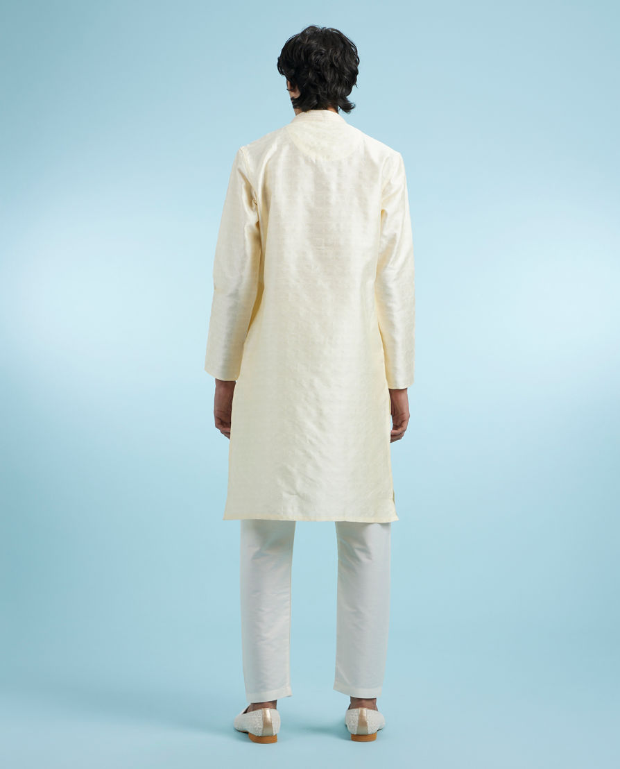 Diwas Men Cream Allure Kurta Pajama