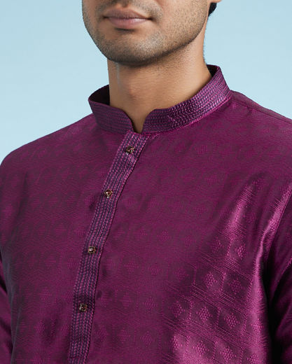 Diwas Men Regal Purple Kurta Pajama
