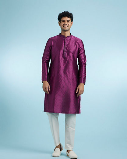 Diwas Men Regal Purple Kurta Pajama