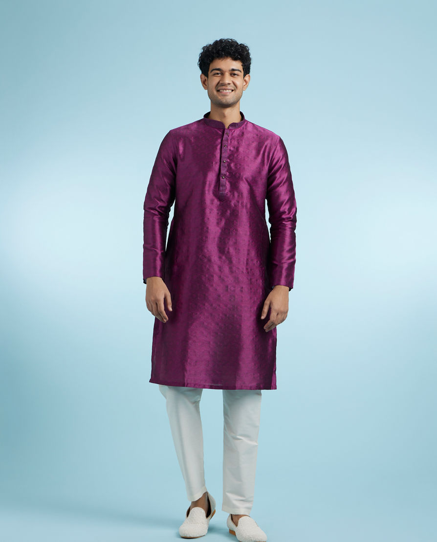 Diwas Men Regal Purple Kurta Pajama