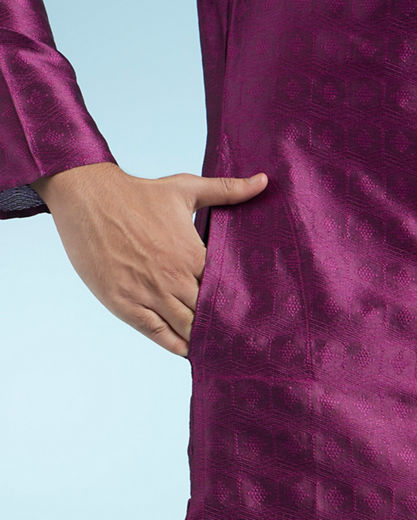Diwas Men Regal Purple Kurta Pajama