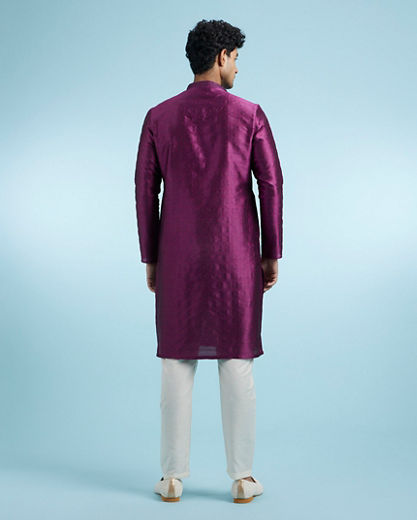 Diwas Men Regal Purple Kurta Pajama