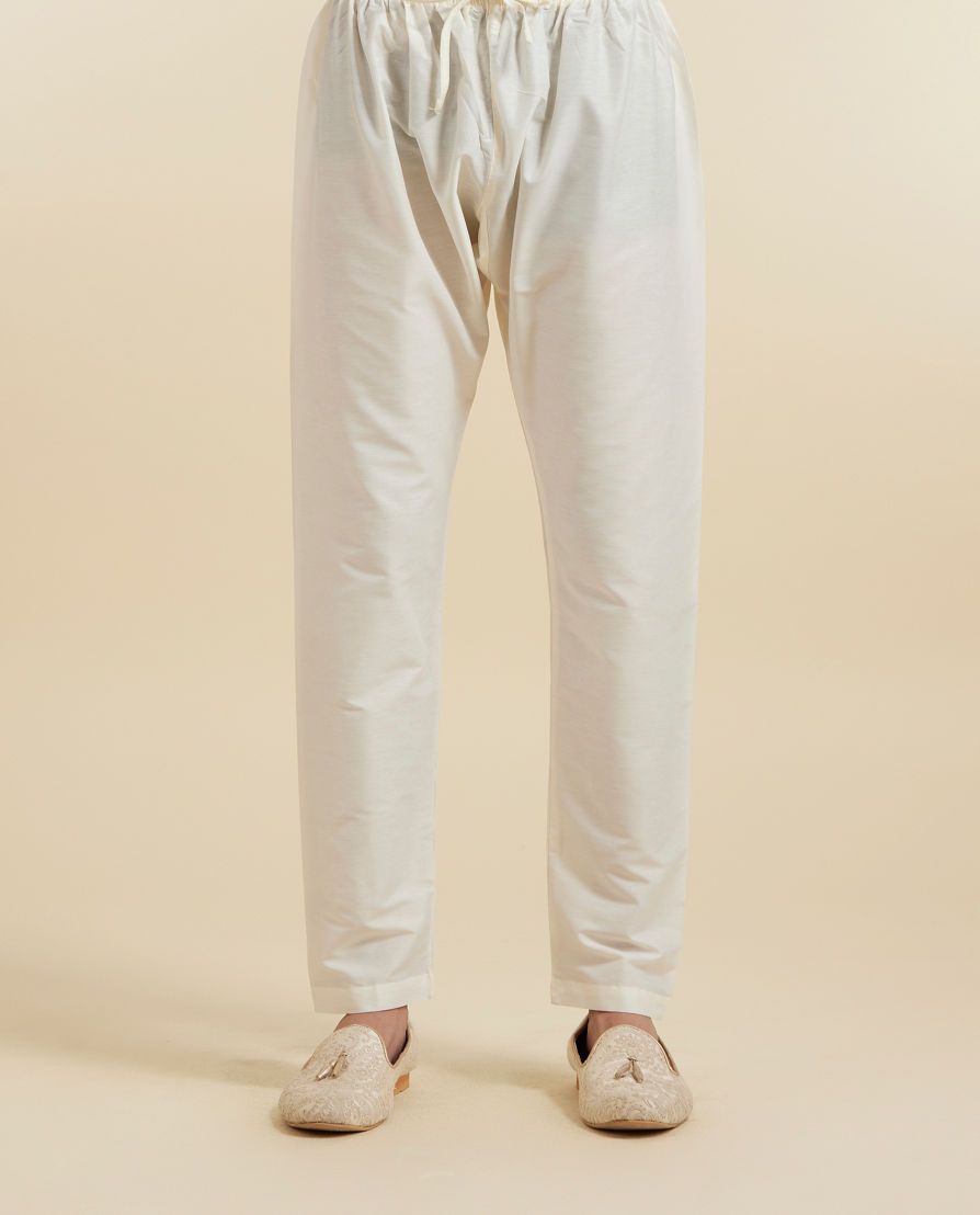 Diwas Men Mehndi Green Art Silk Kurta Pajama