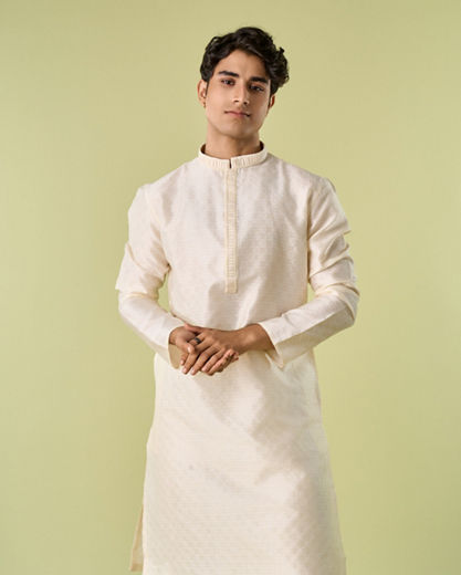 Diwas Men Cream Elegance Kurta Pajama