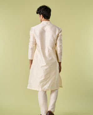 Diwas Men Cream Elegance Kurta Pajama