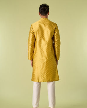 Diwas Men Mehndi Green Festive Elegance Kurta Pajama