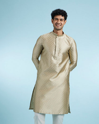 Diwas Men Walnut Beige Elegance Kurta Pajama