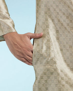 Diwas Men Walnut Beige Elegance Kurta Pajama
