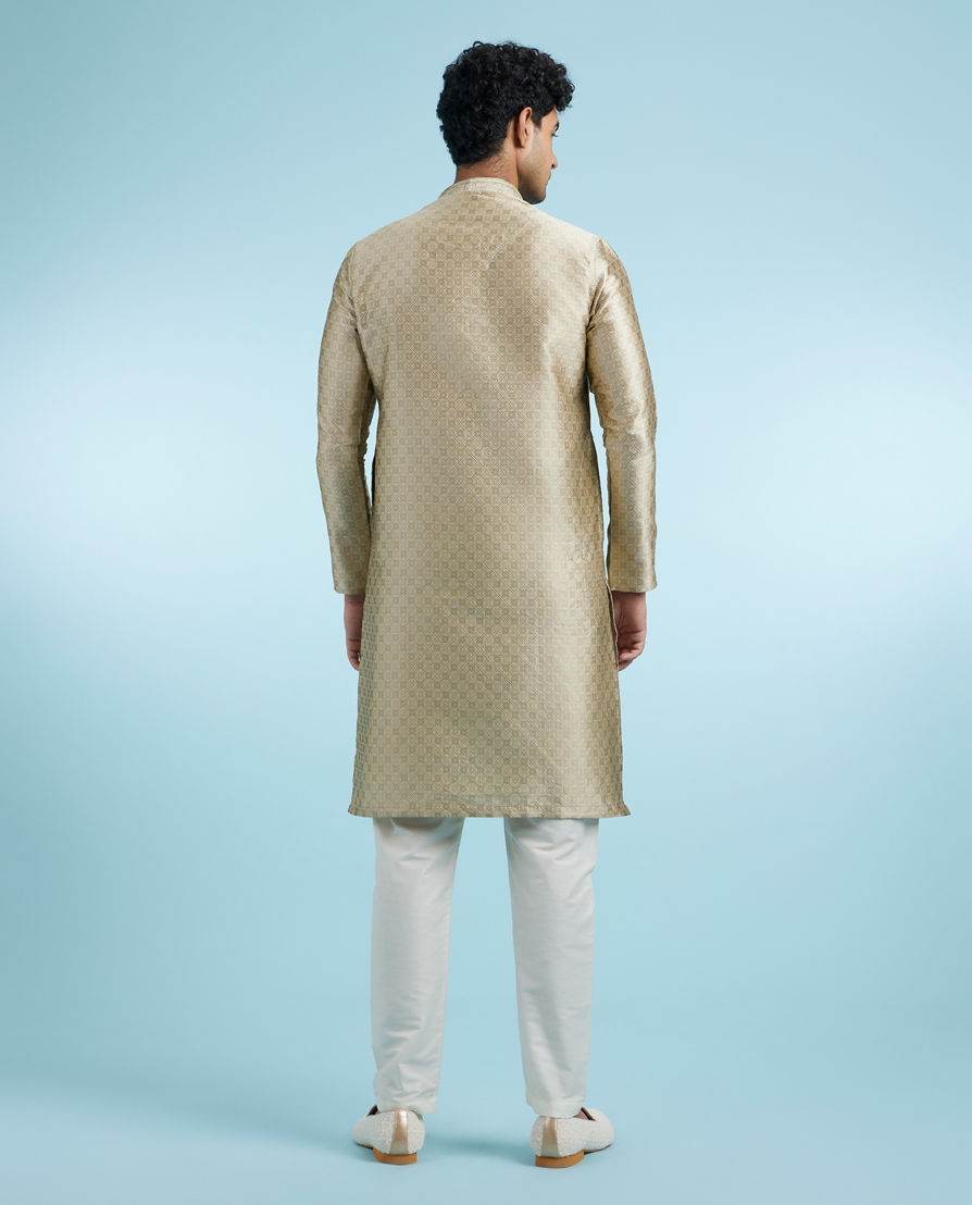 Diwas Men Walnut Beige Elegance Kurta Pajama