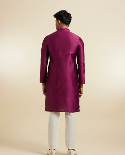 Diwas Men Wine Elegance Kurta Pajama