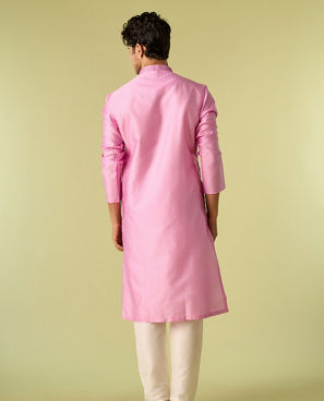 Diwas Men Royal Pink Kurta Pajama Ensemble