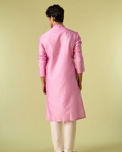 Diwas Men Royal Pink Kurta Pajama Ensemble