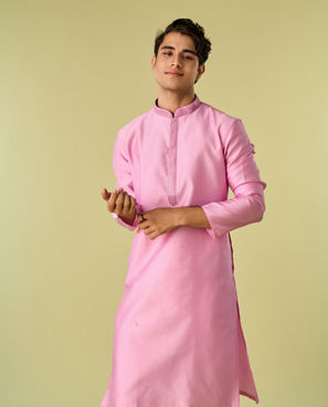 Diwas Men Royal Pink Kurta Pajama Ensemble