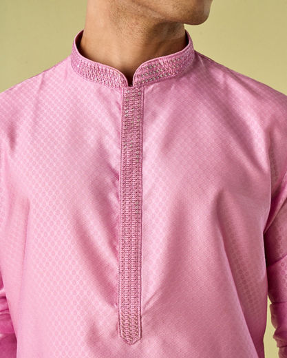 Diwas Men Royal Pink Kurta Pajama Ensemble