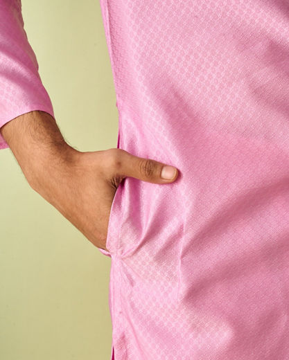 Diwas Men Royal Pink Kurta Pajama Ensemble