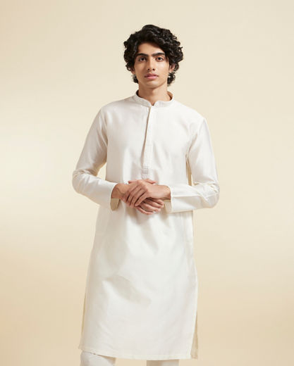 Diwas Men Elegant Cream Kurta Pajama