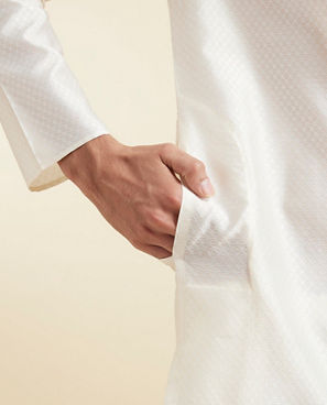 Diwas Men Elegant Cream Kurta Pajama