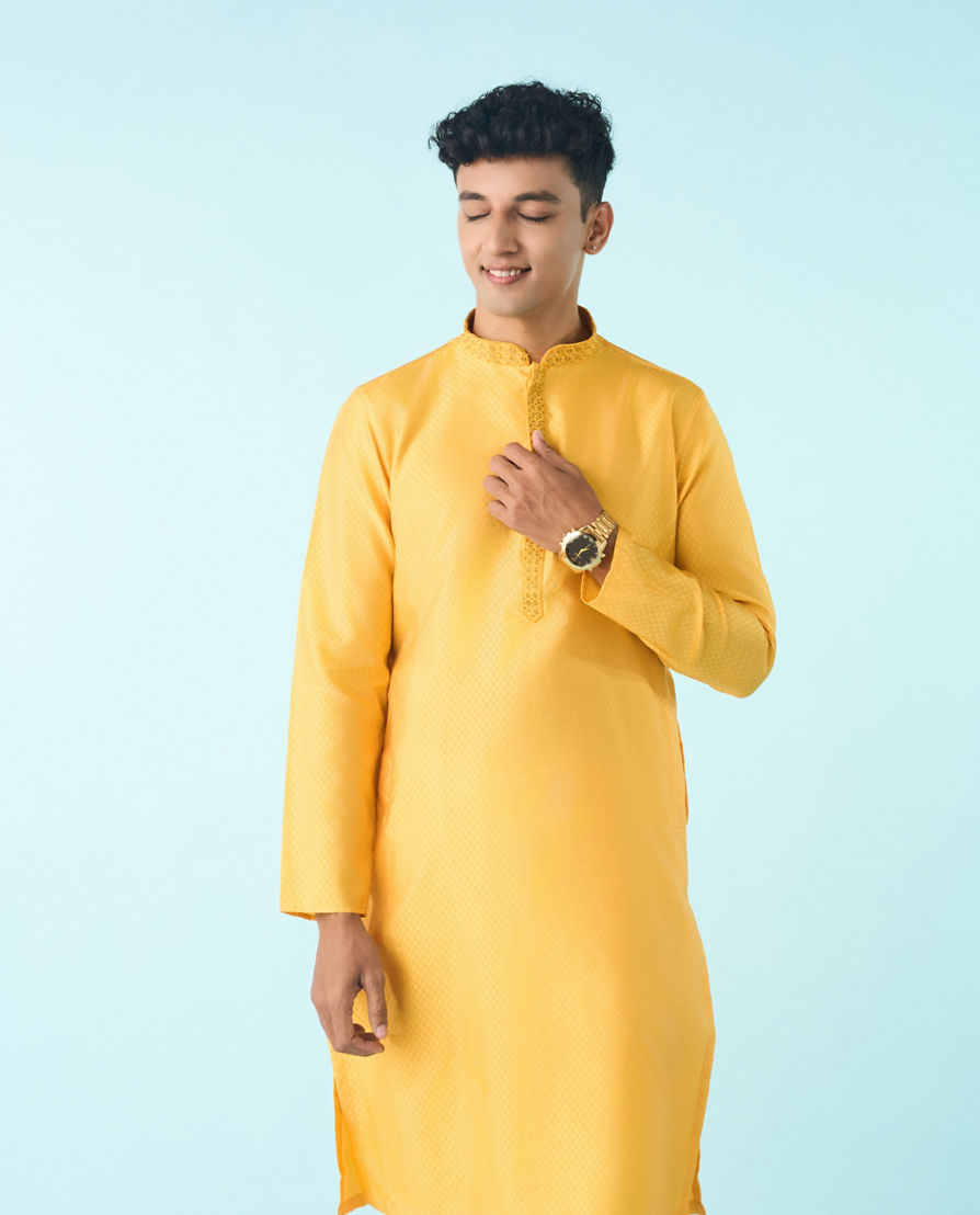 Diwas Men Radiant Yellow Kurta Pajama