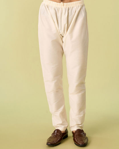 Diwas Men Verdant Olive Green Kurta Pajama