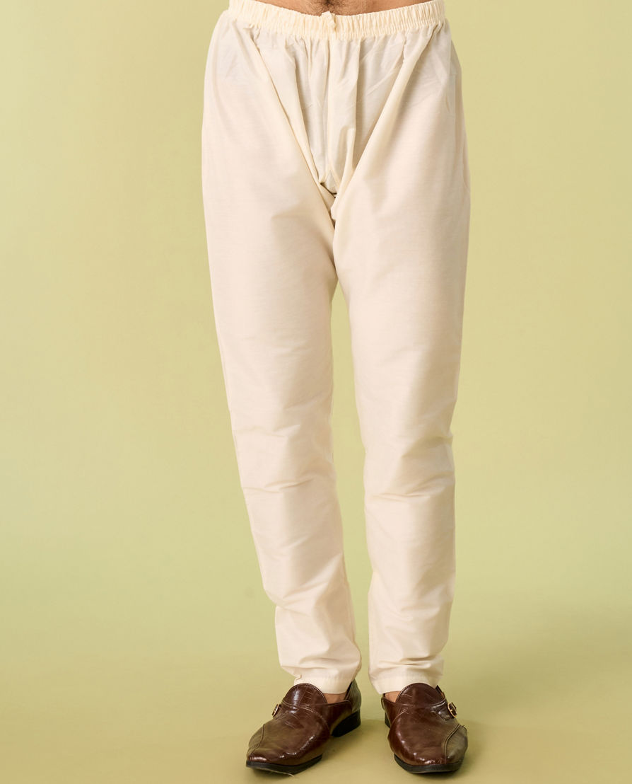 Diwas Men Verdant Olive Green Kurta Pajama