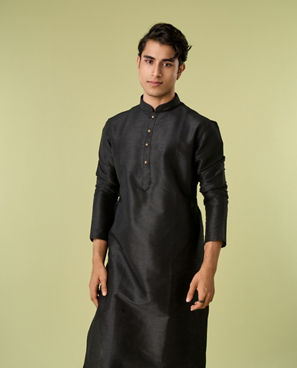 Diwas Men Black Regalia Kurta Pajama