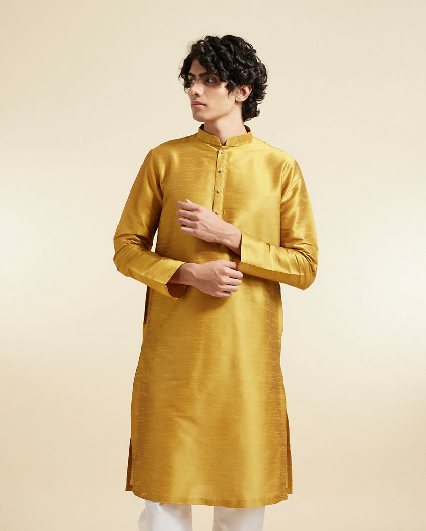 Diwas Men Mustard Magic Kurta Pajama